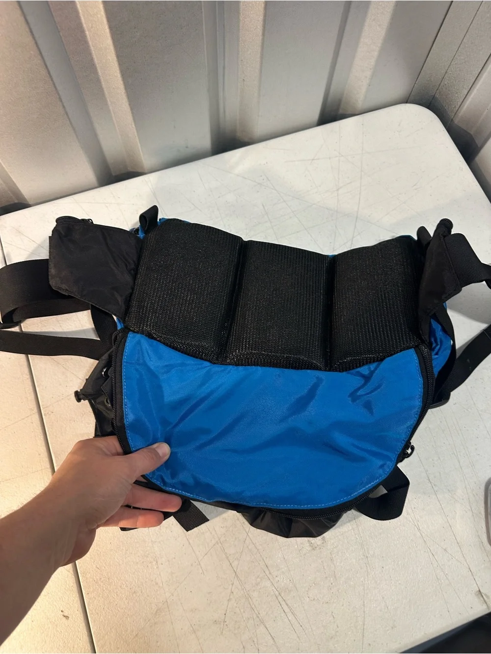Lowe Alpine Deluxe Belt Pack Blue Vintage Hiking Travel Fanny Pack